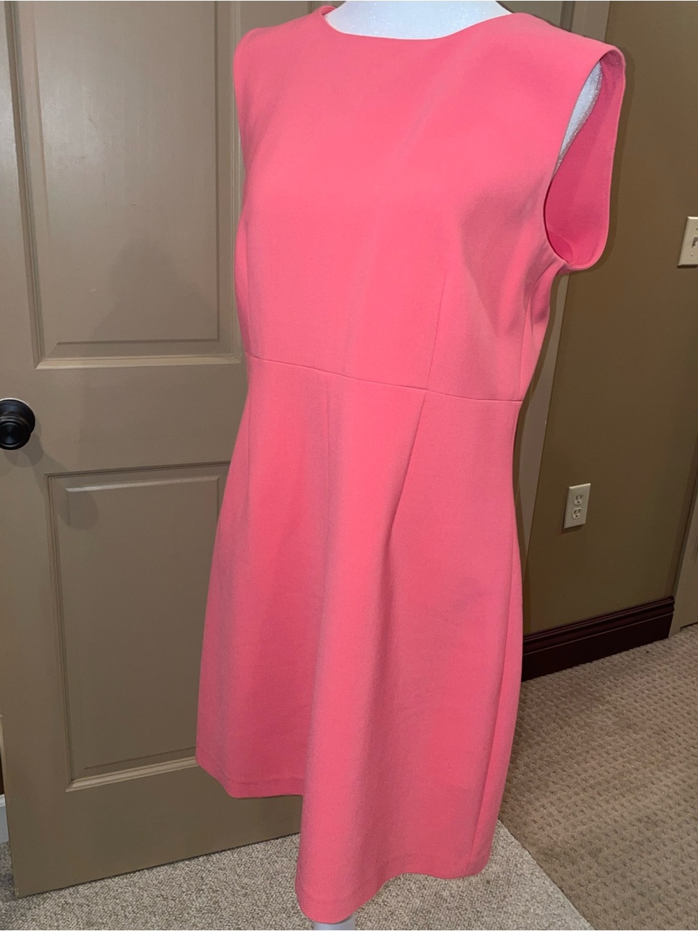 Diane Von Furstenberg Sleeveless Coral Dress